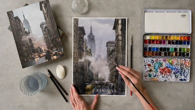 Курс по акварельной живописи 