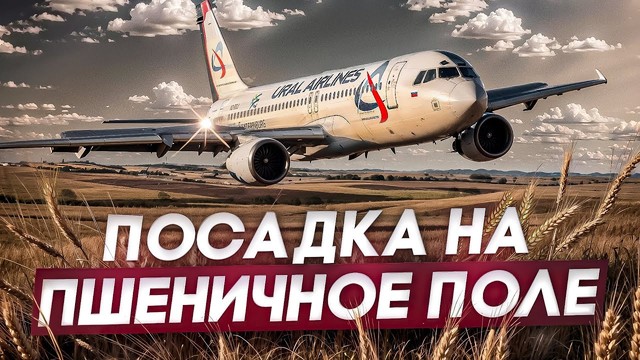 Посадка на пшеничное поле «Уральских авиалиний». 12 сентября 2023 года. Пшеница
