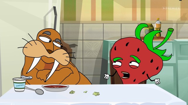 Клубника и Морж