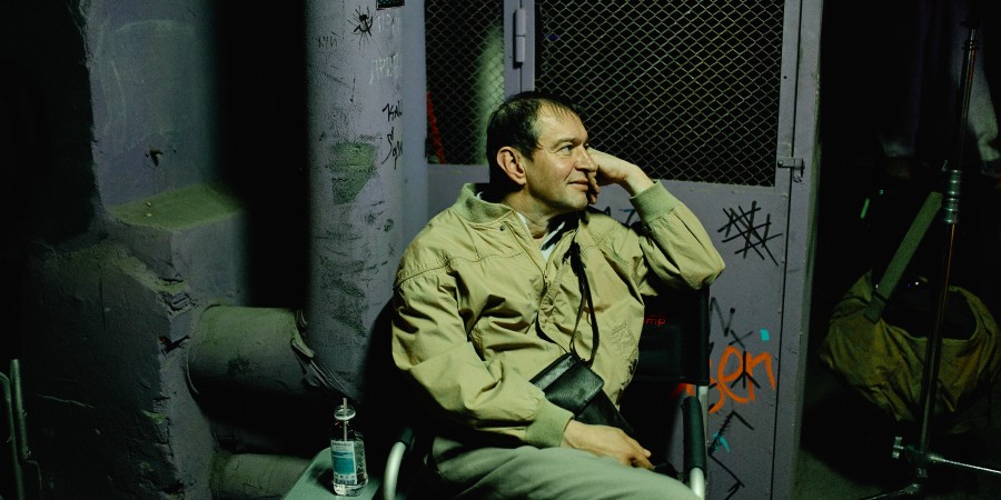 Кадр со съёмок к/ф «Здесь был Юра»