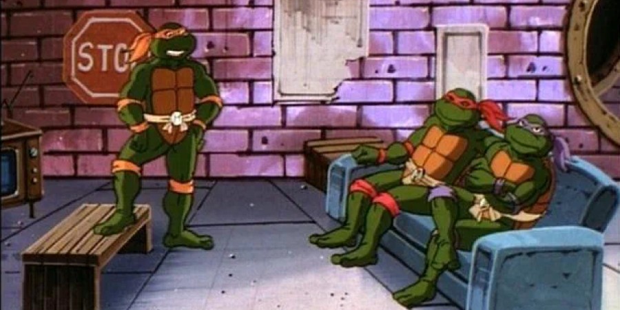 Кадр из мультфильма «Черепашки-мутанты-ниндзя»