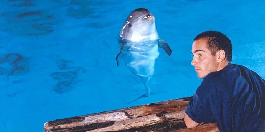 Кадр из к/ф «Голубая бездна»