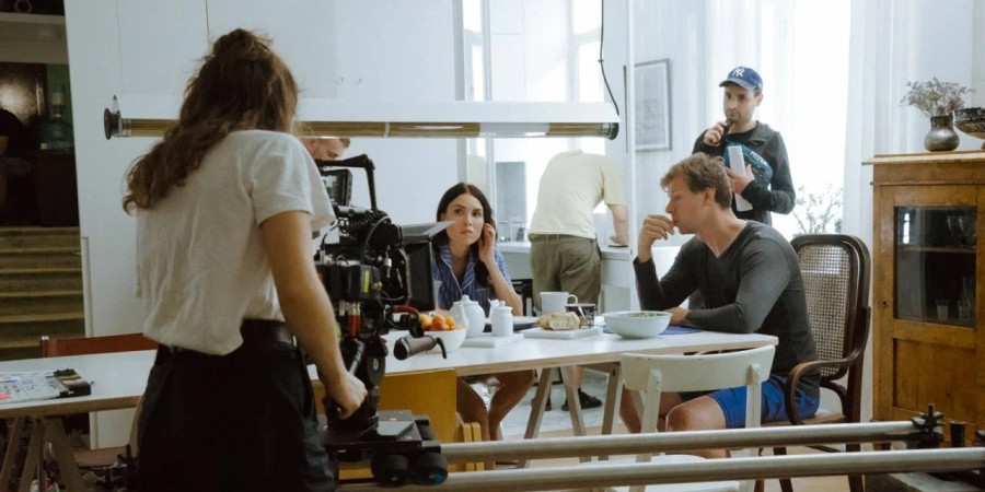 Фото со съёмок сериала «Онлайф»