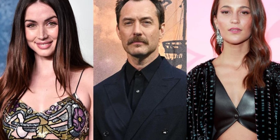 Ана де Армас, Джуд Лоу и Алисия Викандер