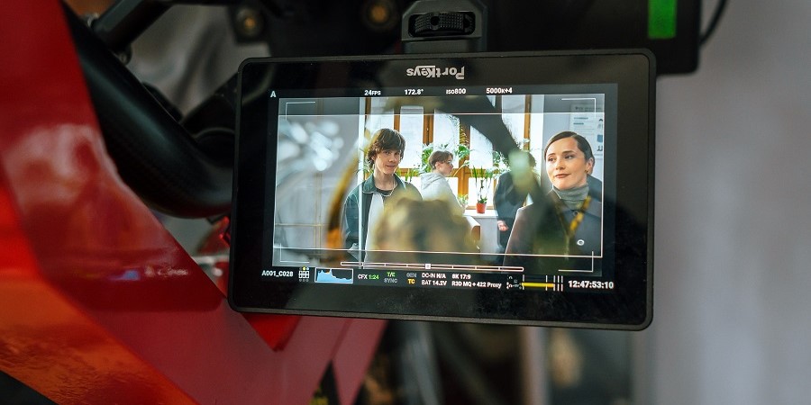 Фото со съёмок фильма «Своя в доску»