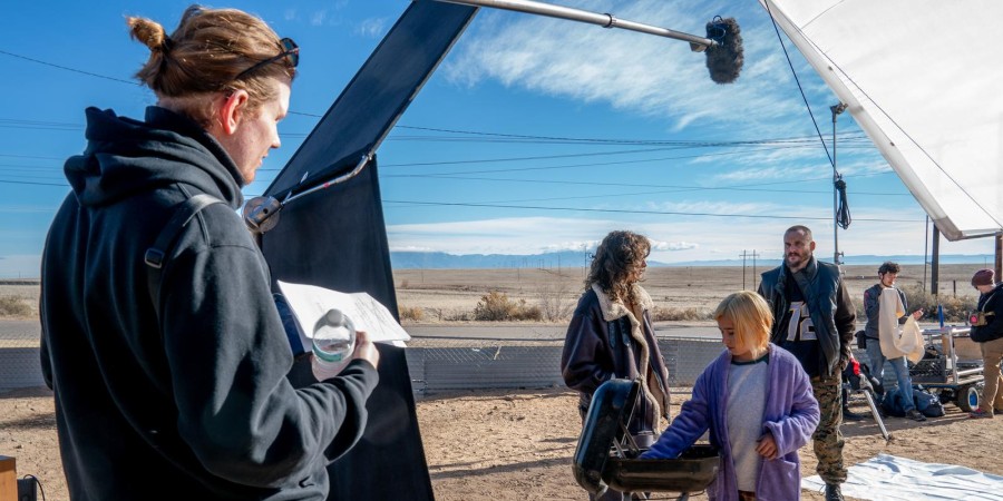 Кадр со съёмок к/ф «Детка на драйве»