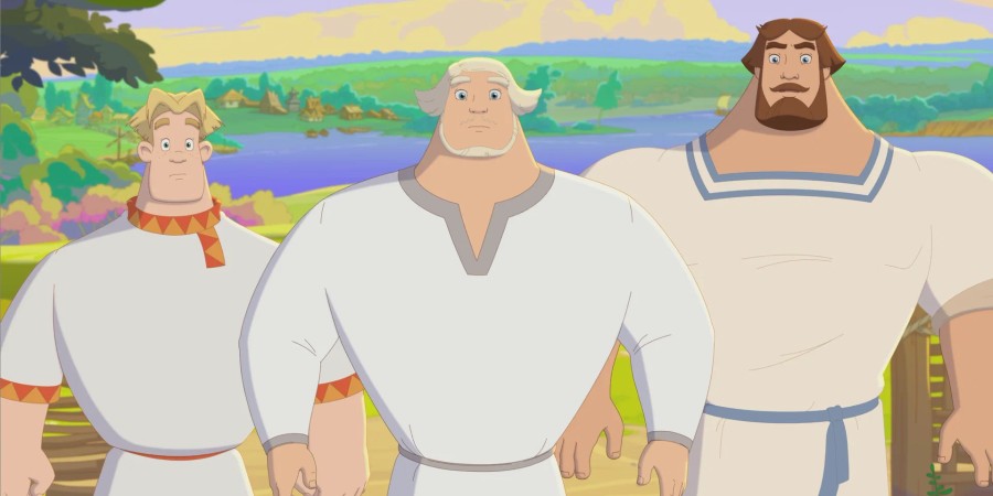 Кадр из м/ф «Три богатыря и свет клином» Кадр из м/ф «Три богатыря и свет клином»