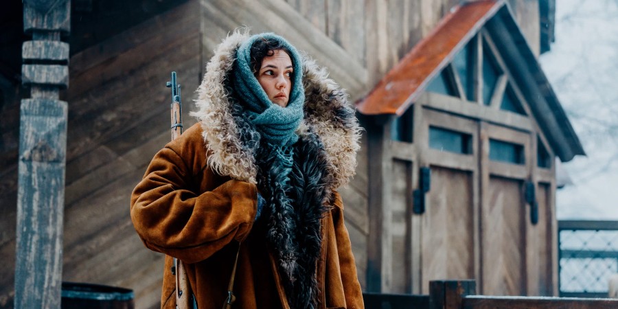 Кадр со съёмок к/ф «Красавица»