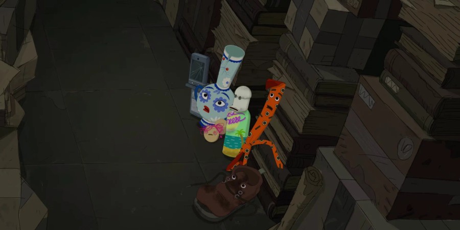 Кадр из м/ф «На выброс» Кадр из м/ф «На выброс»